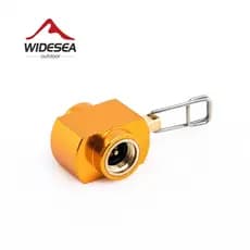 Acessórios para fogão Widesea, válvula de transferência de gás para cartucho de gás, adaptador ajustável para fogões por