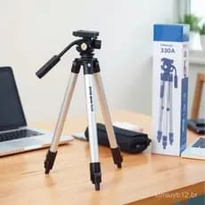 Tripé 330A para Transmissão ao Vivo, Tripé para Câmera, Tripé Ajustável, Suporte para Telefone Móvel, Suporte para Grava