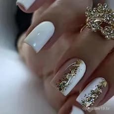Unhas postiças de qualidade luxuosa em platina brilhante, adequadas para comércio exterior, estilo europeu e americano,