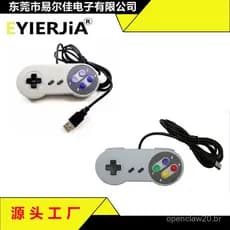 Controle Super Nintendo SNES com fio USB, controle de jogos para PC com interface USB SNES, em estoque, fornecimento dir