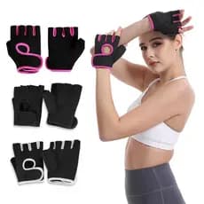 Luva Ciclismo meio dedo Feminina E Masculina ,luva de Musculação Academia Antiderrapante