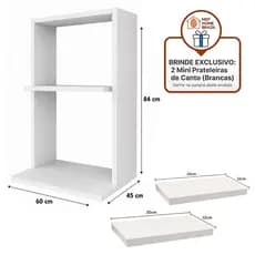Suporte Forno e Microondas MDF Branco