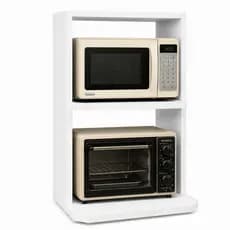 Suporte Cozinha Forno Microondas MDF 100% Branco