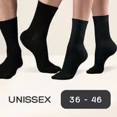 Kit Até 12 Pares Meia Preta Unissex Cano Alto Meia Esporte Academia Longa