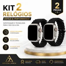 Kit 2 Relógios Digital Led Esportivo Premium Unissex Estilo Moderno
