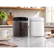 Pote de Vidro Redondo Resistente 850ml Tampa Rosca - BPA Free - Multiuso - Organizador