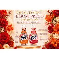 Amaciante Concentrado Ypê L’Occitane 1Litro - Rende até 4 litros Perfume Sofisticado