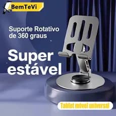 Suporte de tablet universal para telefone celular de metal puro de 360 graus