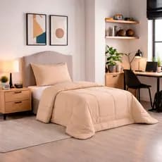 Edredom Dupla Face Solteiro Macio 200 Fios Cobertor Toque Coberdrom Percal Luxo Micropercal Grande