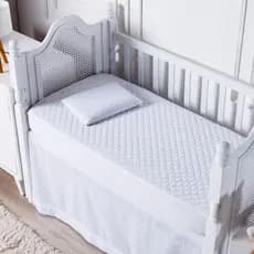 Protetor Impermeável de Mini Berço Anti xixi Protetora Colchão Antialérgico Bebê Quarto Premium Luxo