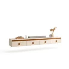 Rack Suspenso 4 Portas Para Sala de TV Quarto Escritório Estante Modulada 2 ou 4 Peças