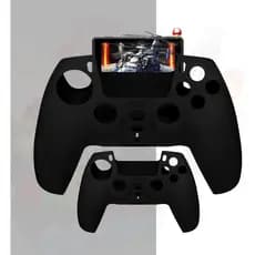 Capa de Silicone para Controle PS5 DualSense Preta | Proteção Antiderrapante | Lavável | Encaixe Perfeito