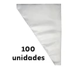 Saco De Confeitar Medio 100 Unidades Confeitaria Bolo Doce Cupcake