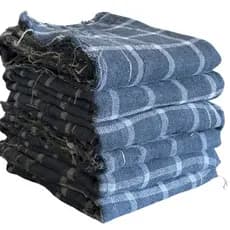 Kit 5 Panos De Chão Grande Xadrez 75x45cm Saco Duplo 100% Algodão Grosso Super Absorção