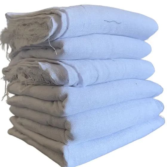 Kit 5 Panos de Chão Grande Saco Duplo 75x45cm 100% Algodão