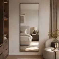 Espelho Mirano Lisboa 100x40cm Lapidado Grande Moderno Banheiro Lavabo Quarto Parede Decorativo Luxo
