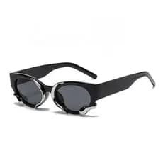 Óculos de Sol Vintage Exagerados Estilo Hip Hop 2026 com Design de Olhos de Gato e Serpente, Óculos de Tendência para Mu
