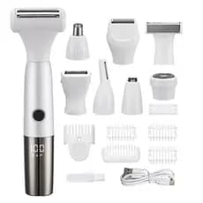 Dispositivo elétrico de remoção de pelos oito em um TEMU feminino aparador de barbear multifuncional barbeador aparador