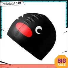 Touca de natação de látex elástica antiderrapante da marca Penguin, adequada para surf, crianças, meninas, meninos, mulh