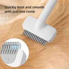 Tesoura para Remover Nós de Pelo de Animais de Estimação, Pente para Remoção de Pelo de Gato, Ferramenta para Corte e Re