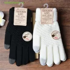 INVN Mulheres Inverno Luvas De Tela Sensível Ao Toque Quente Stretch Knit Mittens Dedo Cheio Guantes Novo