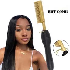 pente alisador de cabelo eletrônico Pente De Massage Eletrônico Pente Pente eletrônico de dente fino Alisador de cabelo
