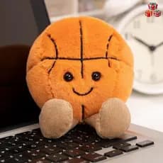5.5 Polegada Criativo Mini Bolas Esportivas De Pelúcia Brinquedo Com Pés Divertido Macio Esférica Esportes Lance Travess