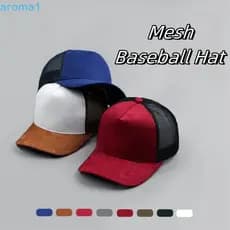 Chapéu De Beisebol Masculino AROMA1 , Boné De Malha Ajustável Com Circunferência Da Cabeça Grande , Guarda-Sol Feminino