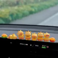 Bonito Capivara Decoração Do Painel Carro Criativo Golfinho Lulu Tela De Exibição Controle Central Acessórios Automóveis