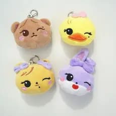 Kpop Idol BLACKPINK Especial Seoul Flash Saco De Pelúcia Chaveiro Cabeça Bonito Animal Pingente Acessórios