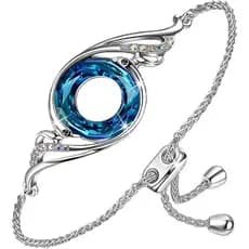 Pulseira Kate Lynn Rise From the Ashes Phoenix feita com cristais da Áustria, pulseira ajustável para mulheres, embalada
