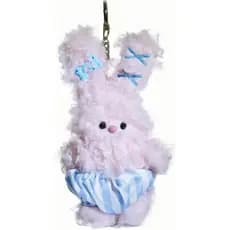 Chaveiro de Coelho de Pelúcia, acessórios decorativos fofos, presentes, bolsas, carteiras, mochilas, chaveiro de carro
