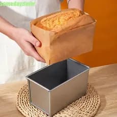SOMEDAYZL0M 50 Folhas De Molde Descartável De Pão , Forros De Panela Retangulares DIY , Papéis De Embrulho De Borda À Pr