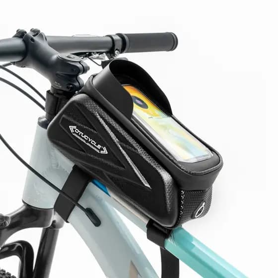 Ciclismo ao ar livre bicicleta feixe dianteiro saco impermeável Anti-poeira Mountain Bike tubo superior saco multifuncio