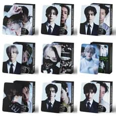 ENHYPEN DESIRE : UNLEASH Lomo Card JUNGWON JAKE SUNGHOON NI-KI Photocard 55pcs Cartão + 72pcs Adesivo Pequeno