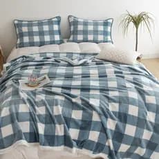 Cobertor de lã de leite para escritório, cobertor de lã Coral para uso em cama, lençol de flanela, inverno, ar condicion