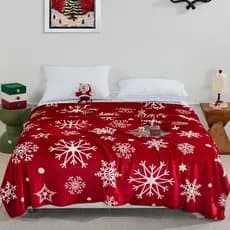 Estilo de natal flanela cobertor sofá capa cobertor flanela folha dormitório Nap cobertor Coral velo fino cobertor
