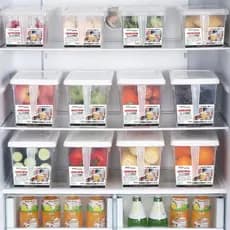 Caixa de armazenamento de geladeira alça melão frutas caixa de armazenamento fresco geladeira organizador caixa cozinha
