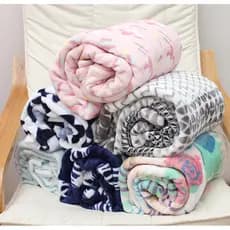 Exportado para os Estados Unidos Pastoral Cartoon Coral Fleece Cobertor de ar condicionado Nap Sofá Cobertor de flanela