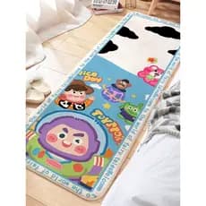 Buzz Lightyear Tapete de pelúcia fofo para pés, tapete para quarto infantil, cama mestre, inverno, tapete espesso