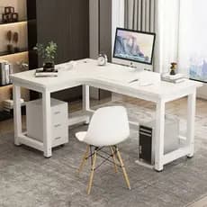 Bancada de trabalho em forma de l, mesa de canto para casa, computador, simples, em forma de l, aprendizagem de canto