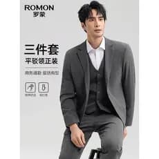 Lomon masculino primavera Blazer masculino de meia-idade juventude Casual terno vestido de negócios profissional ferrame