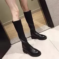 2025 novo estilo outono inverno botas na altura do joelho botas femininas bonito cavaleiro botas altas Martin botas femi