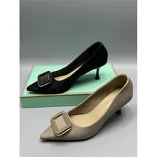 Shopping retirada de salto alto feminino primavera outono novo estilo Stiletto apontou Toe boca rasa profissional Commut