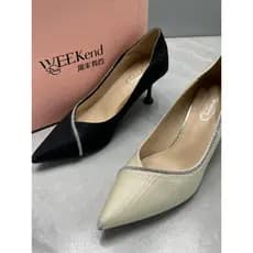 Dedo do pé apontado boca rasa salto alto feminino salto Stiletto 2023 novo estilo primavera verão versão coreana sapatos