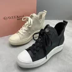 Street Wear de alta qualidade couro genuíno sapatos brancos femininos 2023 novo estilo tênis versão coreana Casual All-M