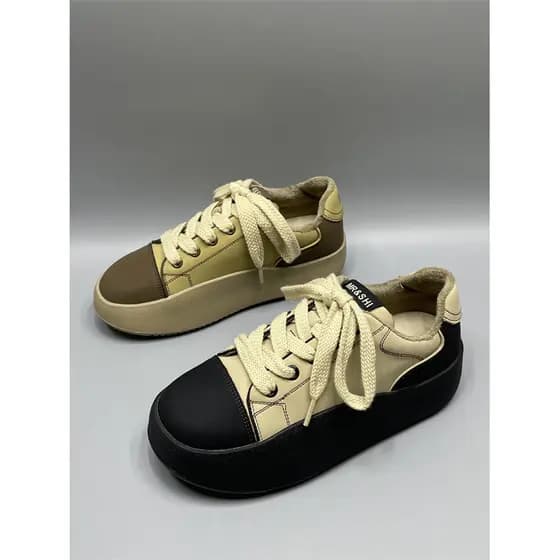 Couro genuíno outono inverno forro de lã sapatos de algodão quente sola grossa aumentando cor correspondência moda All-M