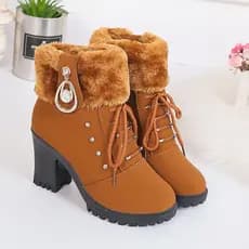 2026 novo estilo europeu americano outono inverno moda Martin botas femininas estilo britânico botas curtas de salto alt