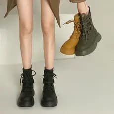 Martin botas femininas 2026 inverno novo estilo Retro moda fina botas pequenas de sola grossa estilo britânico botas cur
