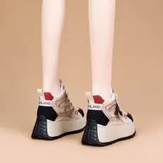 Influenciador forro de lã engrossado de alta qualidade sapatos esportivos casuais femininos 2025 novo estilo All-Match m